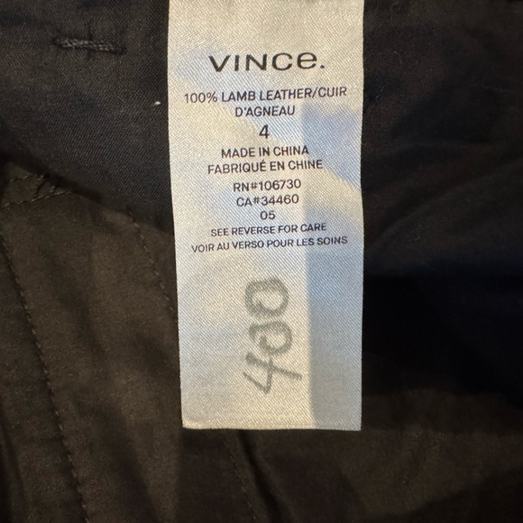 Vince Coin Pocket Stretch-Leather Pant - Picture 6 of 7